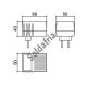 Caixa Patola CF-066 43x50x68mm Caixa Patola CF-066 43x50x68mm